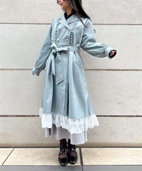 レース襟付トレンチコート | axes femme | axes femme online shop レース襟付トレンチコート | axes femme | axes femme online shop