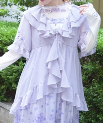 紫陽花刺繍フリルガウン【WEB先行販売】(ラベンダー-F)