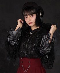 レースフーディーケープ【WEB先行販売】(黒-F)