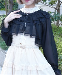 ２ＷＡＹオフショルボレロ【POE】(黒-Ｍ)