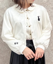 袖口×胸元ネコ刺繍カットカーディガン | 衣料 | axes femme 袖口×胸元ネコ刺繍カットカーディガン | 衣料 | axes femme
