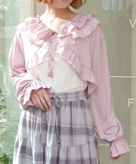 フリルカットソーボレロ【WEB先行販売】 | axes femme online shop