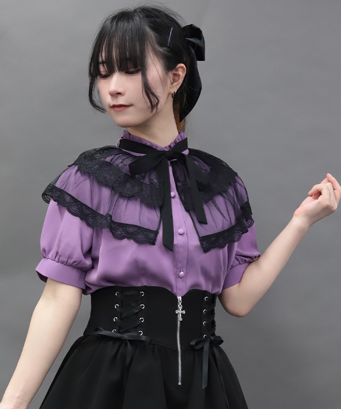 ブラウス パープル | axes femme(アクシーズファム)公式onlineshop