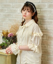 レース襟リボン付ブラウス | kawaii | axes femme online shop レース襟リボン付ブラウス | kawaii | axes femme online shop