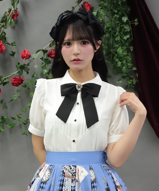 ローズリボンブローチブラウス【予約】