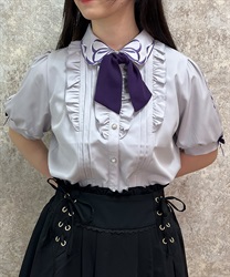 カラーリボン刺繍半袖ブラウス | レディース服・レディース カラーリボン刺繍半袖ブラウス | レディース服・レディース