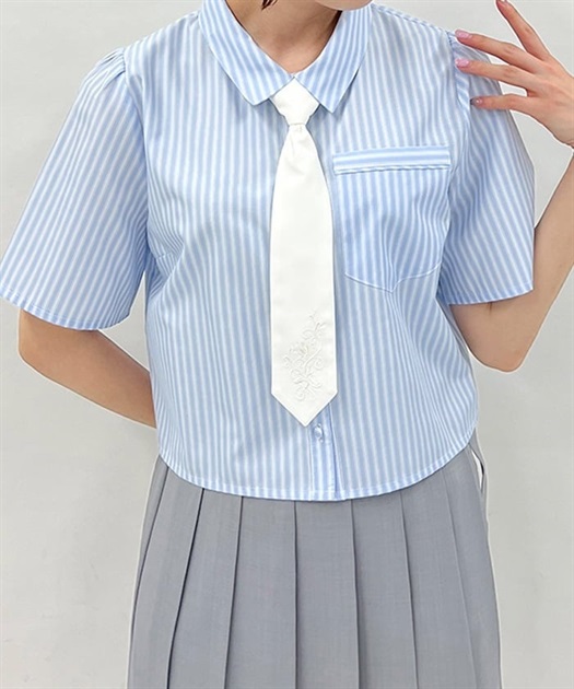 ネクタイ付ショートシャツ