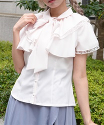 ２ＷＡＹオフショルフリルブラウス(ピンク-M)