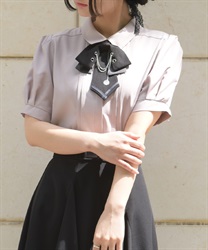 チェーンタイセットブラウス(ピンク-M)