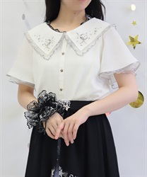 ルミナスムーン刺繍ブラウス【予約】(白-F)