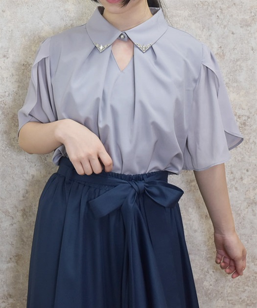 フレア袖カットワークブラウス | レディース服・レディース フレア袖カットワークブラウス | レディース服・レディース