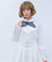 ２ＷＡＹストライプタイ付ブラウス(生成り-M)