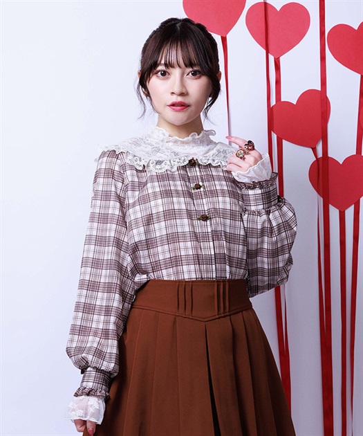 レース襟ブラウス | axes femme online shop