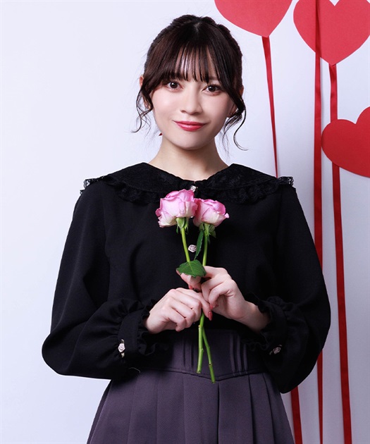 morphose クロスディテールレースのピーターパンカラー長袖ブラウス