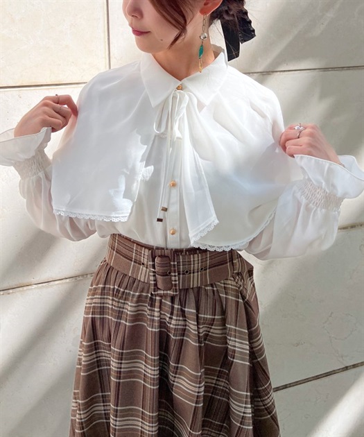 ケープセットブラウス | outlet | axes femme online shop ケープセットブラウス | outlet | axes femme online shop