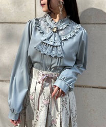 カメオ×ジャボブローチ付ブラウス | outlet | axes femme online カメオ×ジャボブローチ付ブラウス | outlet | axes femme online