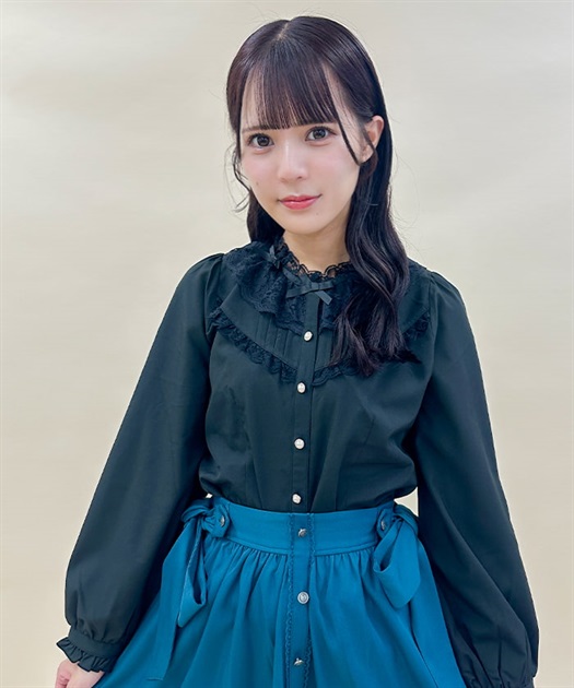 リボン襟フリルブラウス | outlet | axes femme online shop リボン襟フリルブラウス | outlet | axes femme online shop