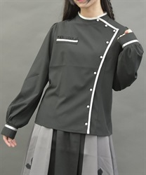 メディカルデザインブラウス【期間限定価格】(黒-M)