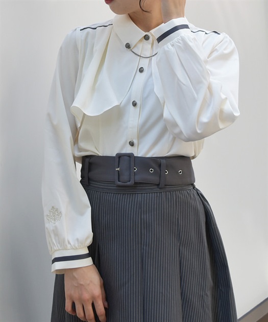 袖口刺繍チェーン付フラシブラウス | レディース服・レディース 袖口刺繍チェーン付フラシブラウス | レディース服・レディース