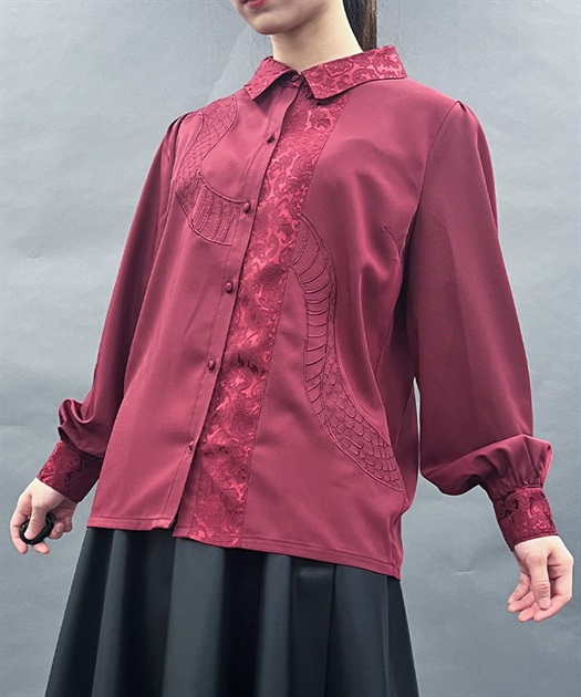 ヘビスケール刺繍ブラウス | レディース服・レディース ヘビスケール刺繍ブラウス | レディース服・レディース