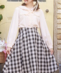 バブーシュカ付ウサギ刺繍ブラウス【2点10%OFF対象商品】(ピンク-M)