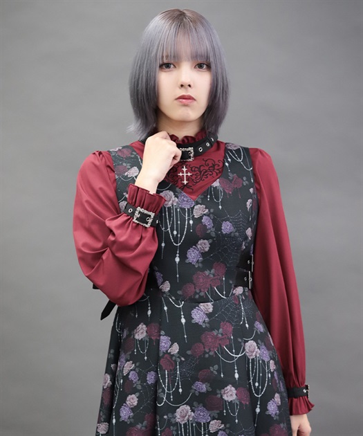 ベルトデザイン刺繍ブラウス | axes femme online shop