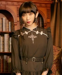 ロータス刺繍チャイナブラウス | outlet | axes femme online shop