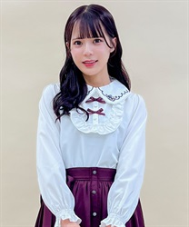 フリュイ・コンフィ刺繍ブラウス(白-M)
