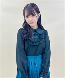 フリュイ・コンフィ刺繍ブラウス(黒-M)