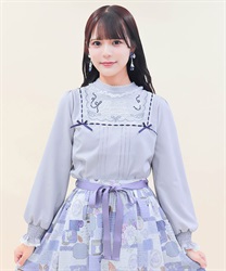 パペトゥリーロゴ刺繍ブラウス(ラベンダー-M)