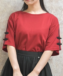 チャイナラインＢＩＧＴシャツ(赤-F)