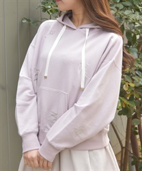 ランダムパリ刺繍フーディー【2点10%OFF対象商品】(ピンク-F)