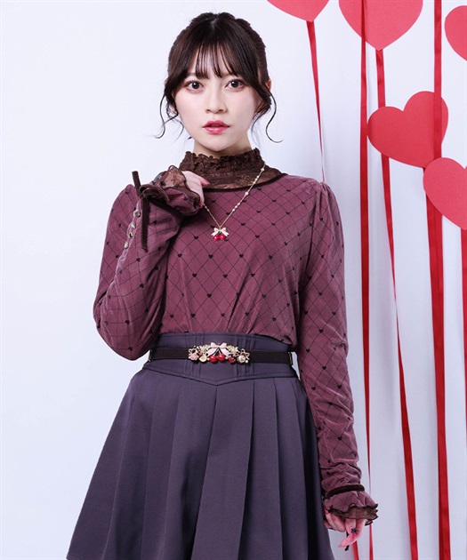 ♡ページ ハート釦バイカラーニットカーディガン【予約】 | axes femme online shop