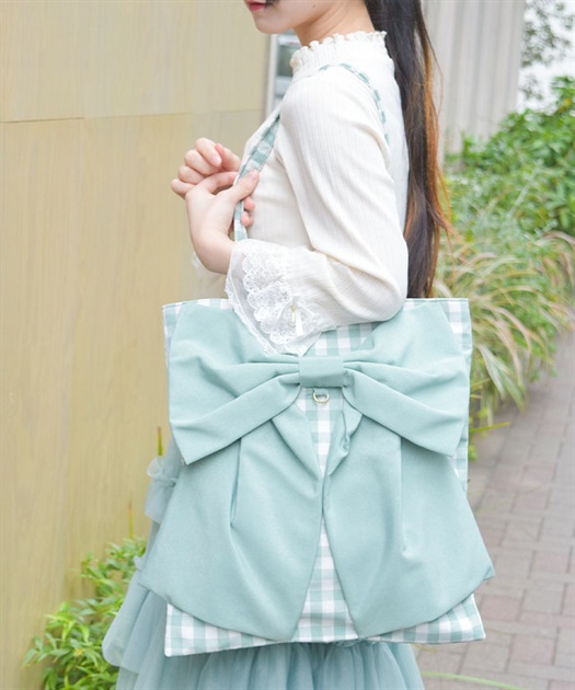 タテ型ビッグリボントート | axes femme | axes femme online shop タテ型ビッグリボントート | axes femme | axes femme online shop
