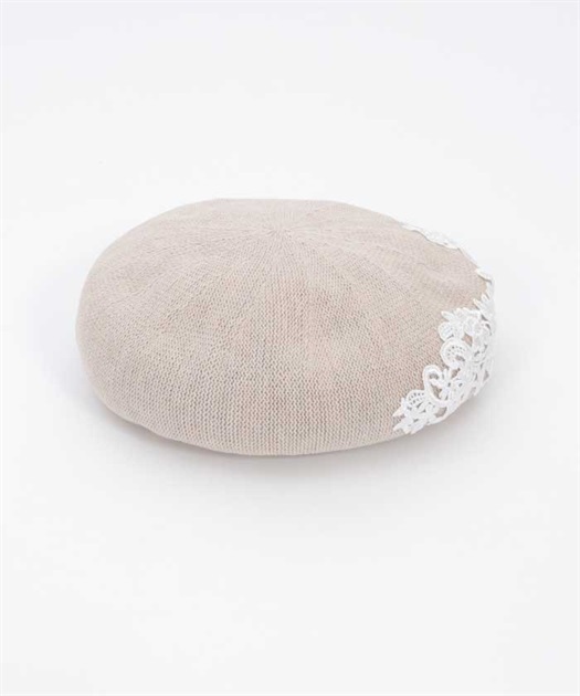 レース付きコットンベレー