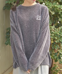 モールヤーンニットチュニック【期間限定価格】(チャコール-F)