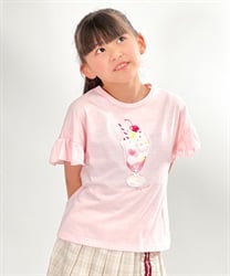 パフェプリントＴシャツ(ピンク-100cm)