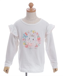 お姫様うさぎｐｔプルオーバー【WEB限定価格】【2点10%OFF対象商品】(白-100cm)