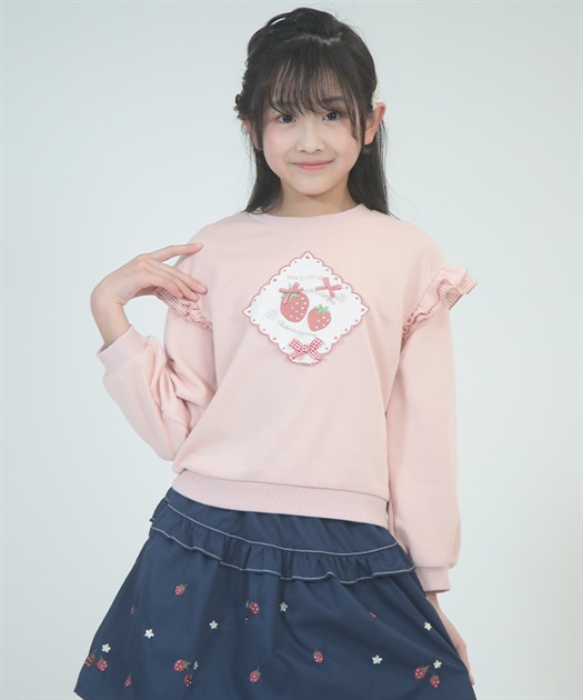 いちご刺繍トレーナー【WEB限定価格】 | kids | axes femme いちご刺繍トレーナー【WEB限定価格】 | kids | axes femme