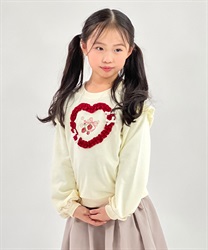 ベリー刺しゅうトレーナー(生成り-120cm)