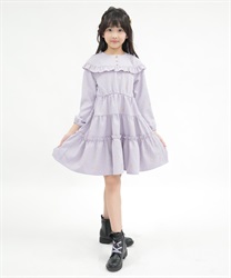 kids天体星空箔プリントワンピース(ラベンダー-120cm)