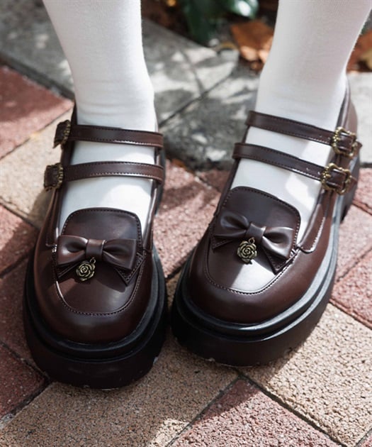 Ｗストラップリボンローファー【予約】