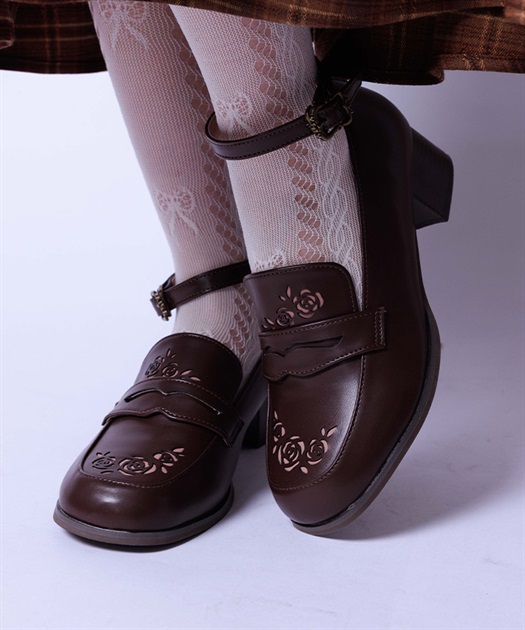 ローズカットワークローファー【予約】 | axes femme online shop