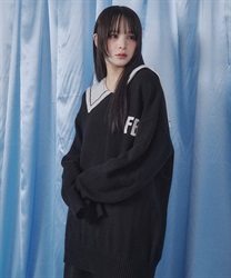 ＦＢアシンメトリーニット【10%OFF対象商品】(白-F)