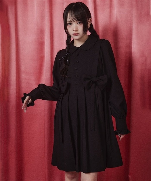 リボンプリーツワンピース | FICKLE BEBE リボンプリーツワンピース | FICKLE BEBE