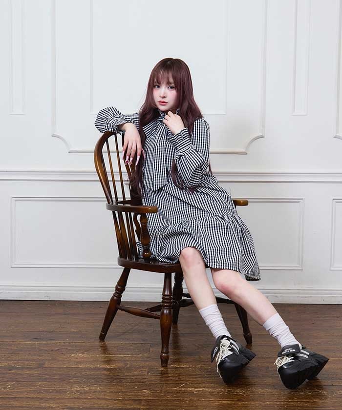 フリルリボンティアードワンピース【2点10％・3点15％対象】 | Fickle Bebe