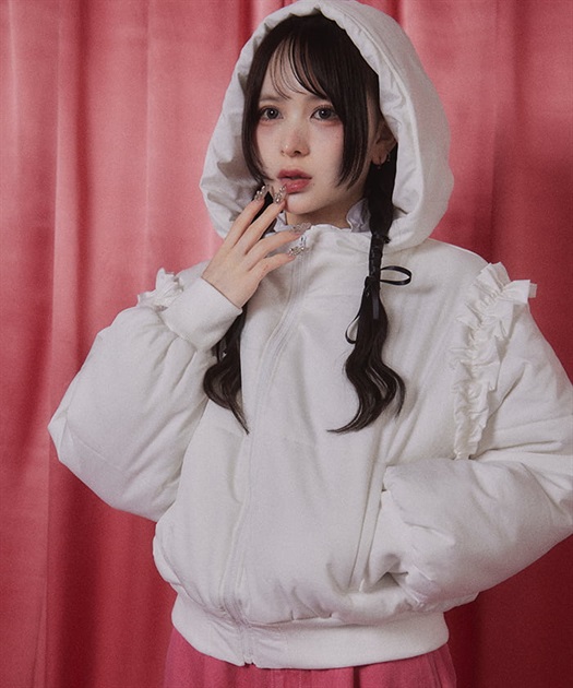 ボリュームフリルショートジャケット | レディース服 ボリュームフリルショートジャケット | レディース服
