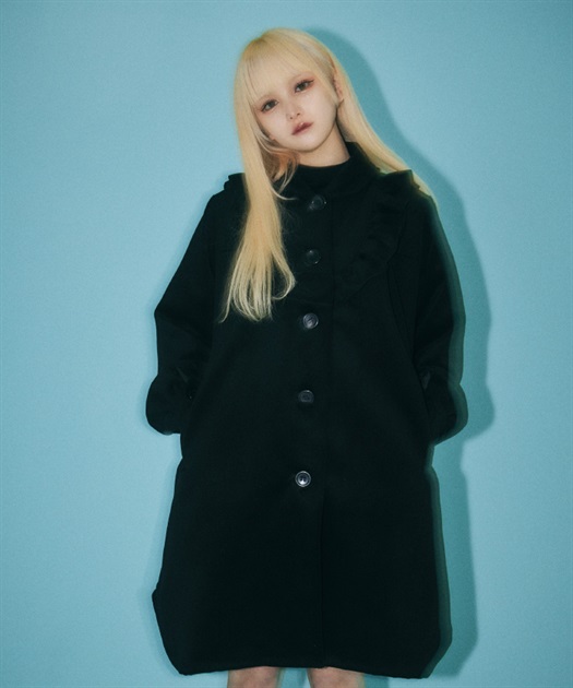 ラウンドフリルコート | outlet | axes femme online shop ラウンドフリルコート | outlet | axes femme online shop