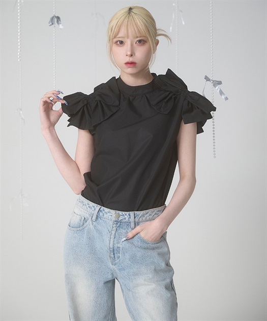 ボリュームフリルブラウス | レディース服・レディース
