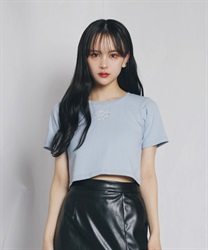 ＦＢクロップドＴシャツ(ブルー-0)